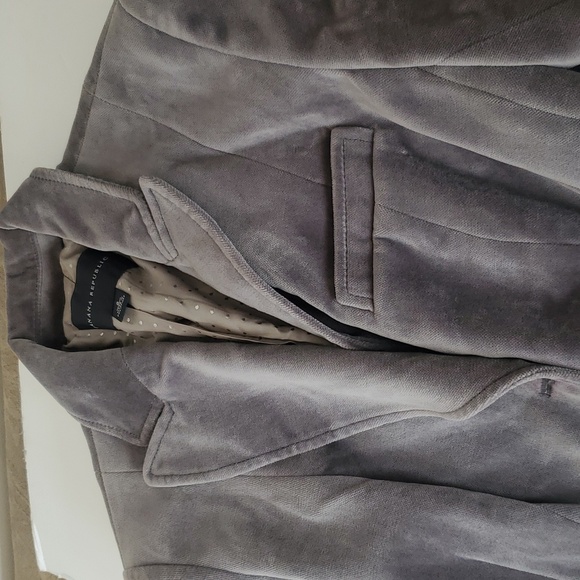 Banana Republic Sage green size 6 Soft Velvet Blazer Jacket - Picture 3 of 16